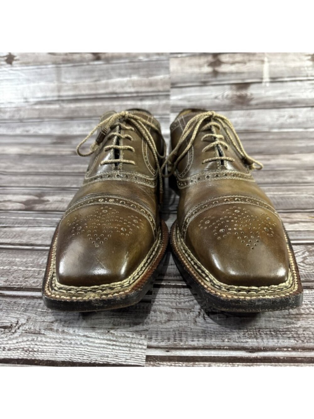 Bettanin & Venturi x Barneys NY Cap Toe Full Brogue Oxford Size 11 ($1,625) - Picture 2 of 10